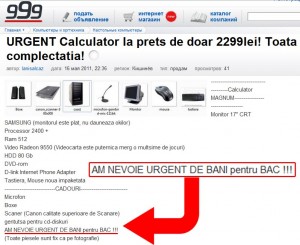 Bani pentru BAC