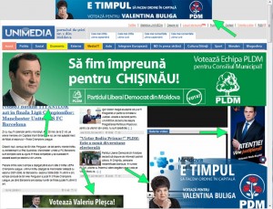 Publicitare electorala pe unimedia