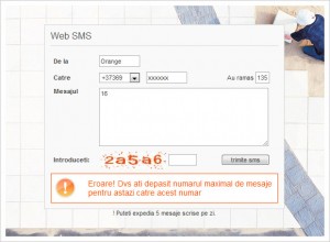 Orangetext WEB SMS Orange Moldova
